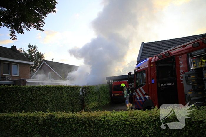 Veel rook bij brand in sauna