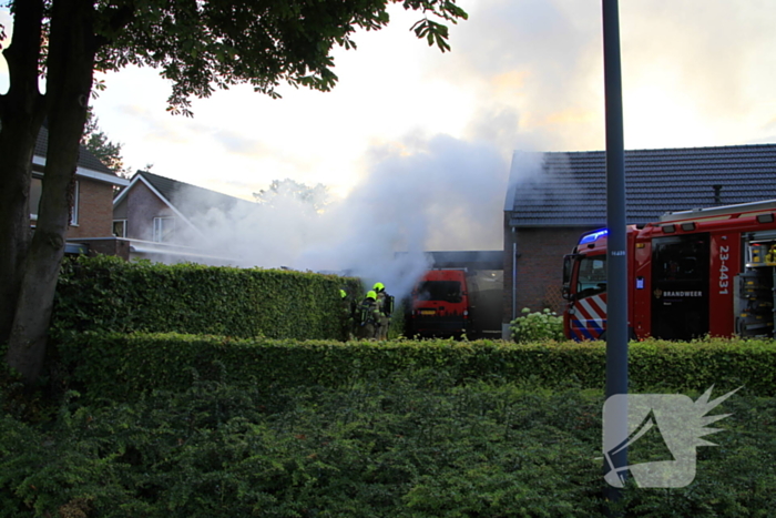 Veel rook bij brand in sauna