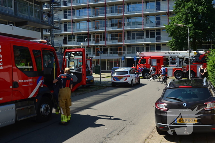 Hulpdiensten ingezet voor woningbrand