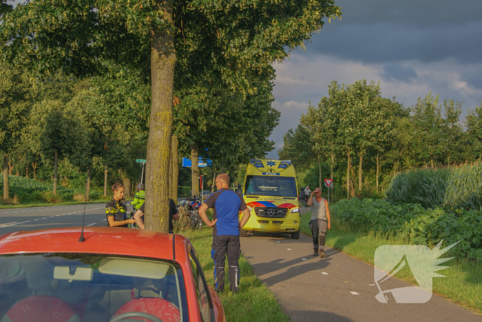 Fietser in botsing met automobilist