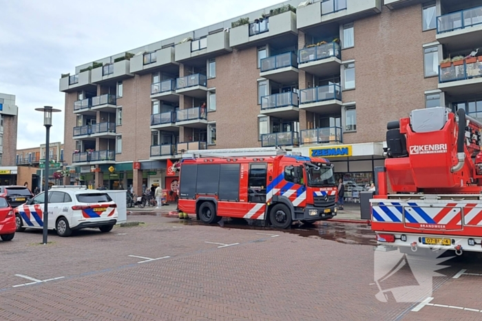 Veel rookontwikkeling door brand op eerste etage