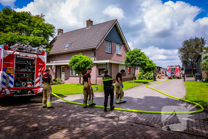 Veel rook bij brand in schuur