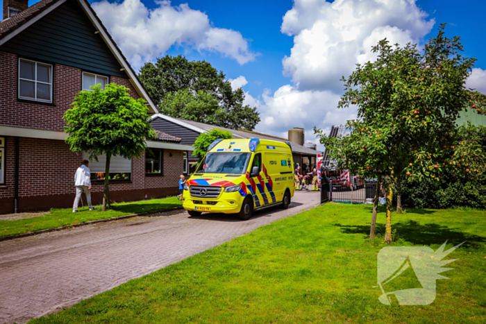 Veel rook bij brand in schuur