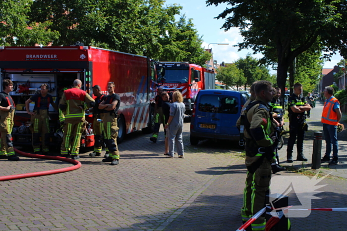 Hulpdiensten groots ingezet voor brandende werkplaats bij fietsenwinkel