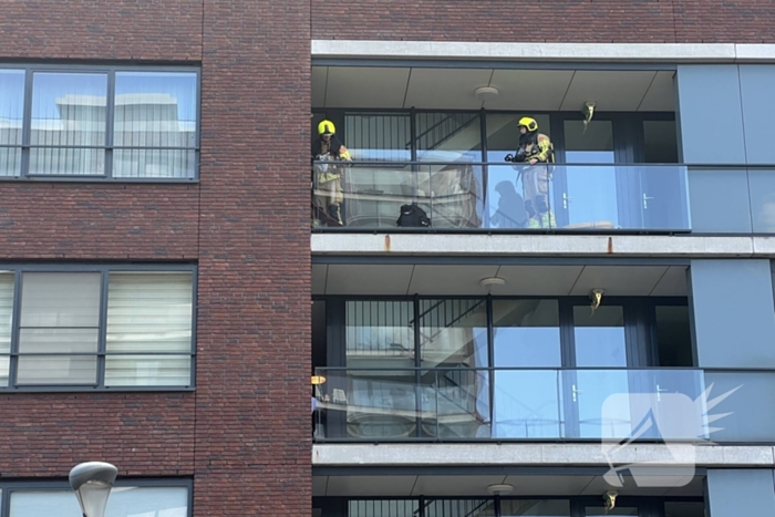 Brandweer ingezet voor brand op balkon