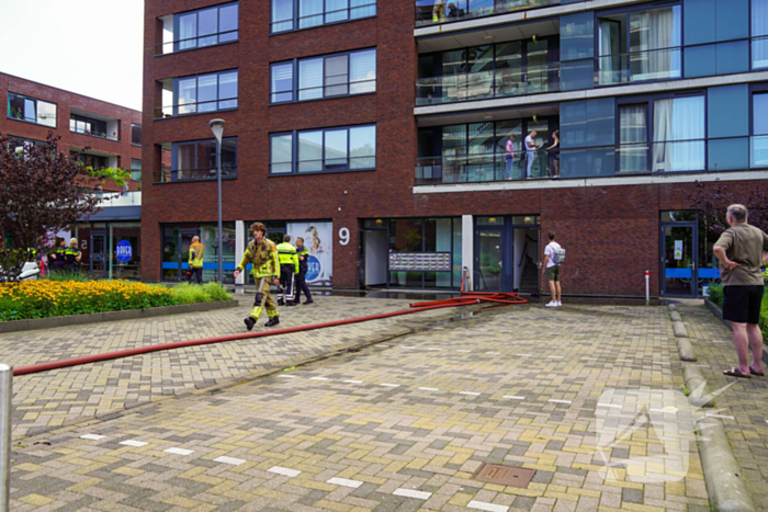 Brandweer ingezet voor brand op balkon