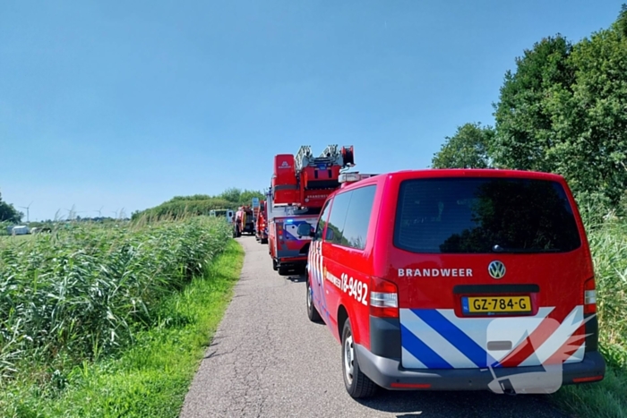 Persoon op scootmobiel belandt in water