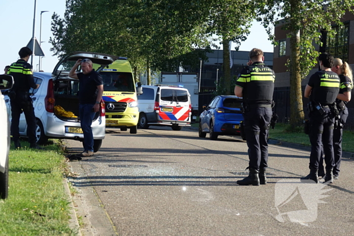 Voertuigen beschadigd na botsing