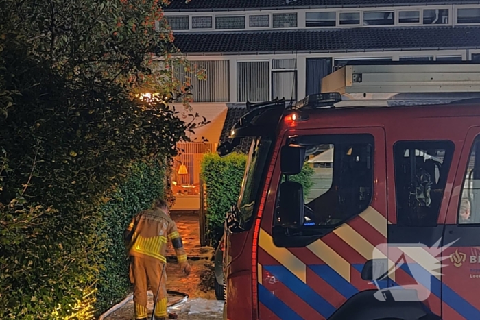 Container vliegt in brand