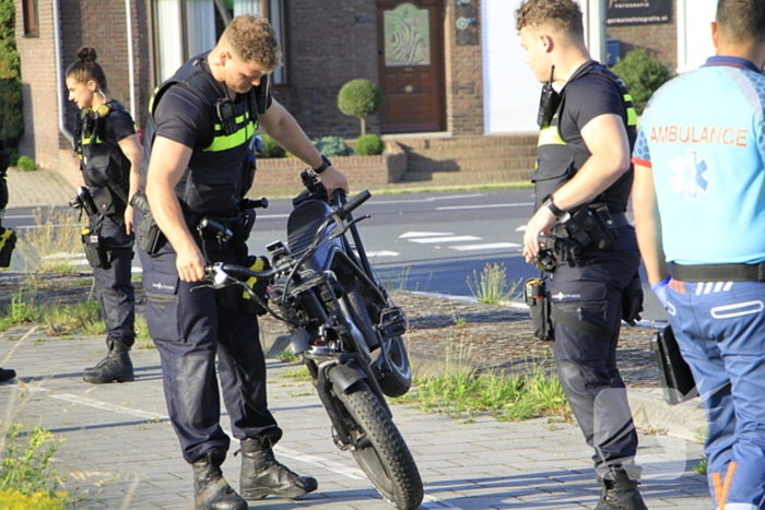 Politie neemt fatbike mee na botsing