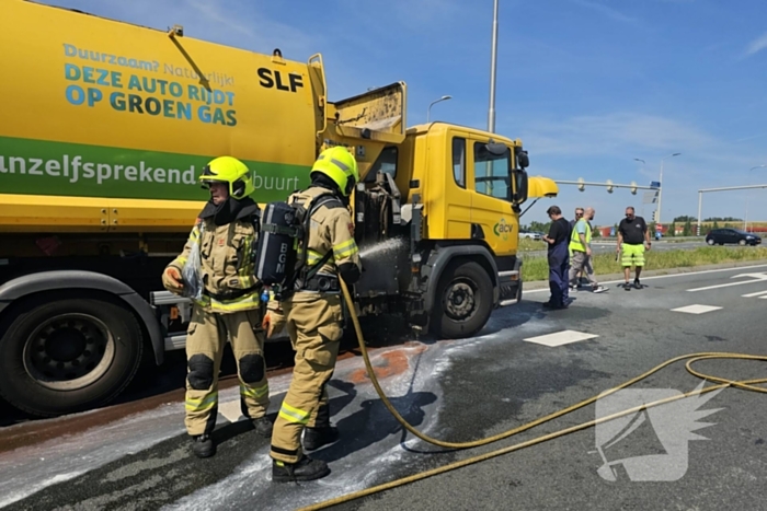 Brandend papier zorgt voor brandweer inzet