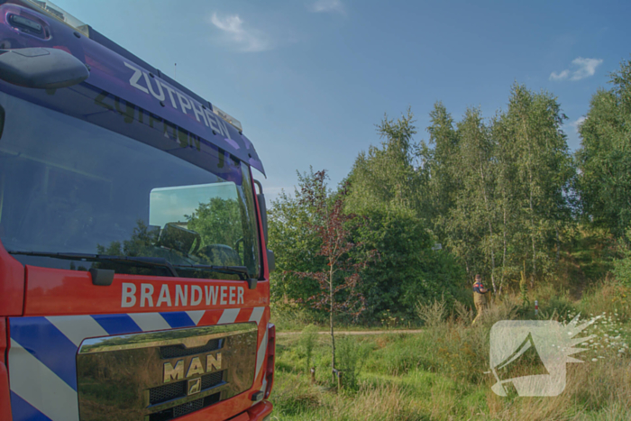 Brandweer blust bosschage brand