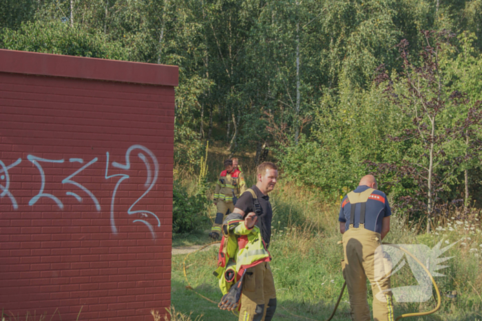 Brandweer blust bosschage brand