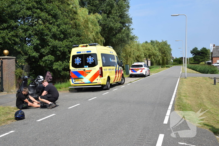 Scooter en fietser veroorzaken ongeval