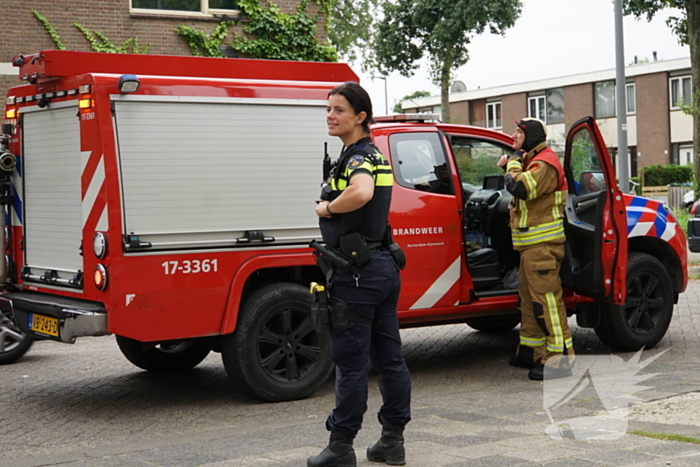 Brandweer ingezet voor brandende matras