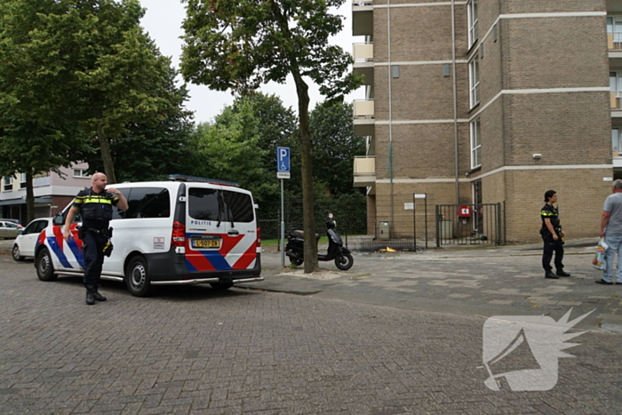 Brandweer ingezet voor brandende matras