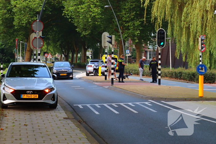 Fietser gewond bij verkeersongeval