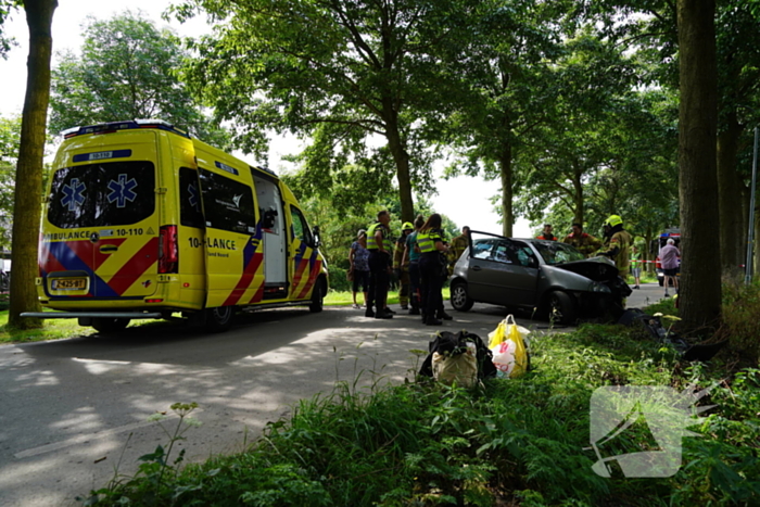 Inzittenden gewond bij botsing tegen boom