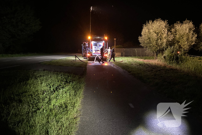 Rookontwikkeling bij brand in landbouwvoertuig