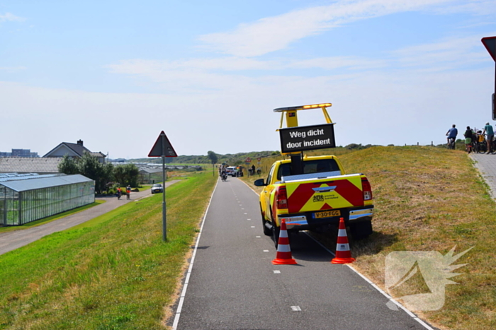 Traumateam ingezet voor gevallen fietser