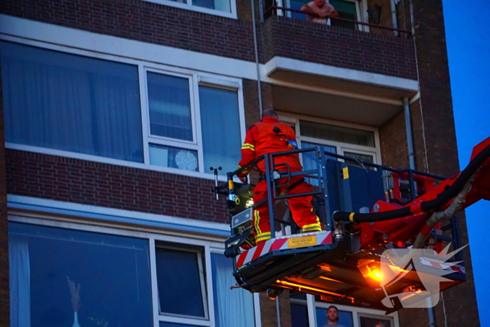 Brandweer ingezet voor brand op balkon