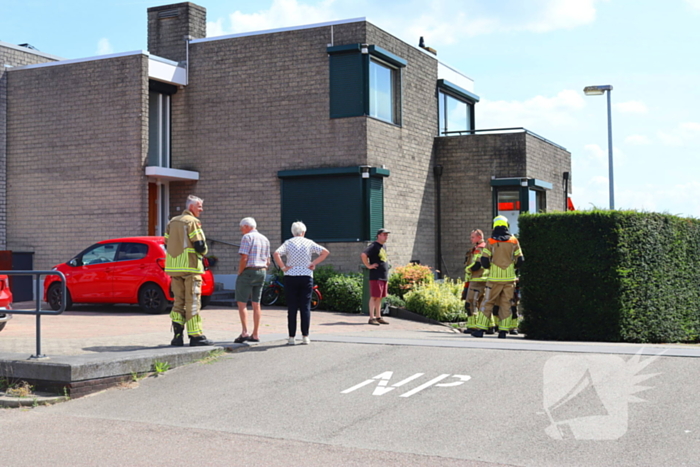 Brandweer ingezet voor gaslekkage in tuin van woning