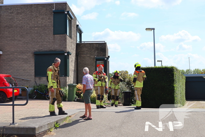 Brandweer ingezet voor gaslekkage in tuin van woning