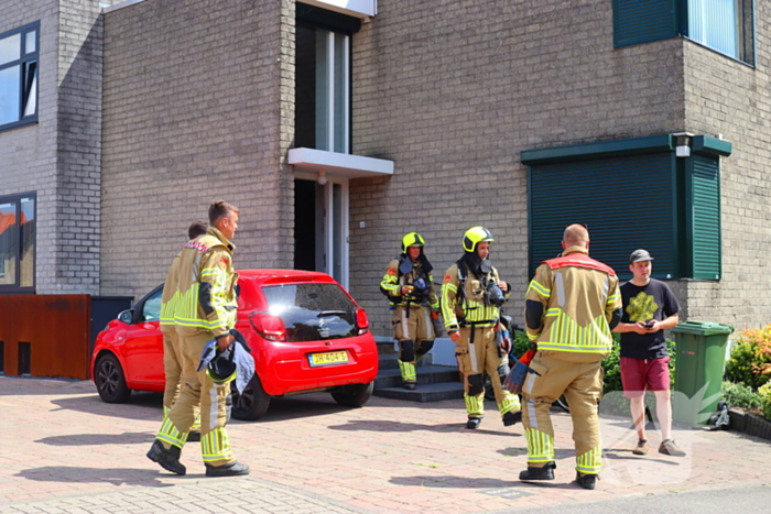 Brandweer ingezet voor gaslekkage in tuin van woning