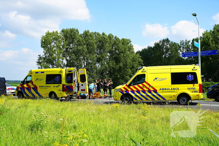 Traumateam ingezet na ongeval met racefietster en bestelbus