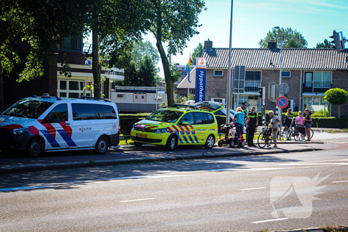 Ongeval tussen fietser en scootmobielbestuurder