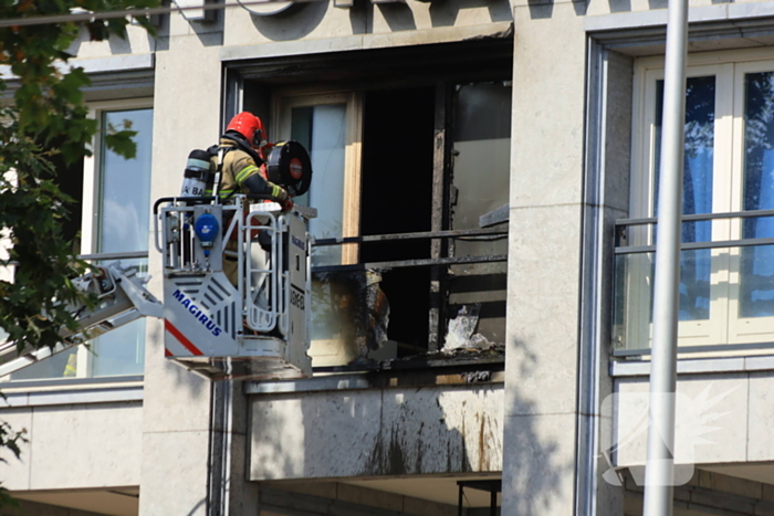 Brandweer ingezet voor brand in hotel