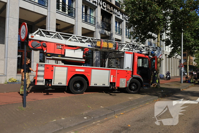 Brandweer ingezet voor brand in hotel