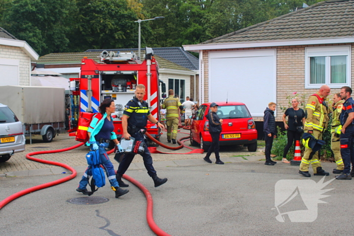 Veel rookontwikkeling bij uitslaande brand