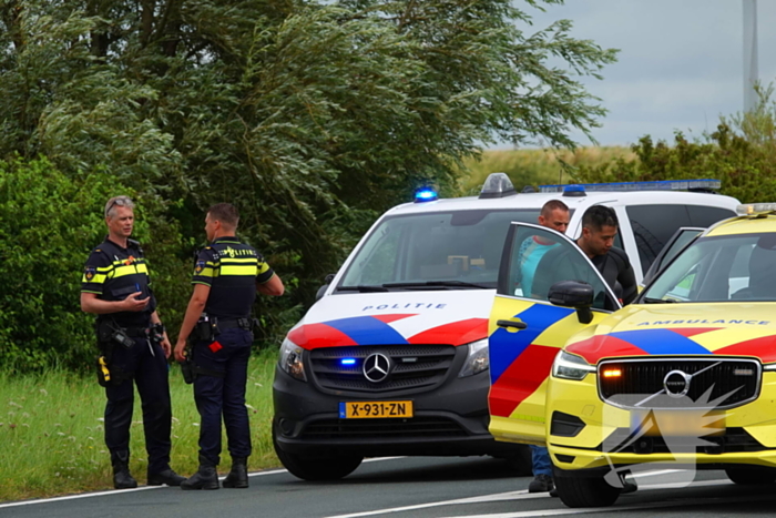 Motorrijder geschept door automobilist