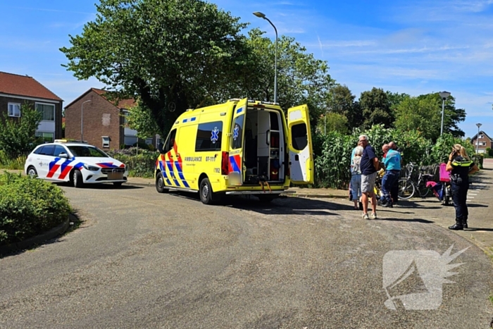 Fietser botst met flitsbezorger