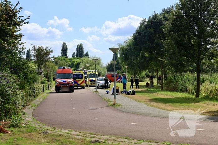 Zoektocht naar te water geraakt persoon