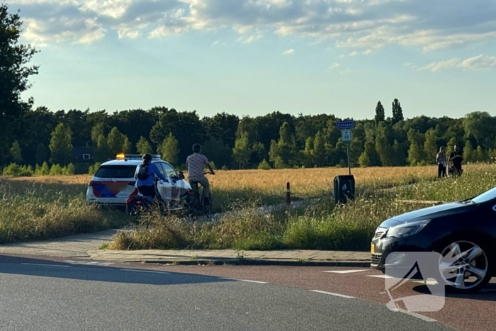 Fietser komt ten val op fietspad