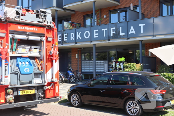 Brandweer ingezet voor brand op balkon