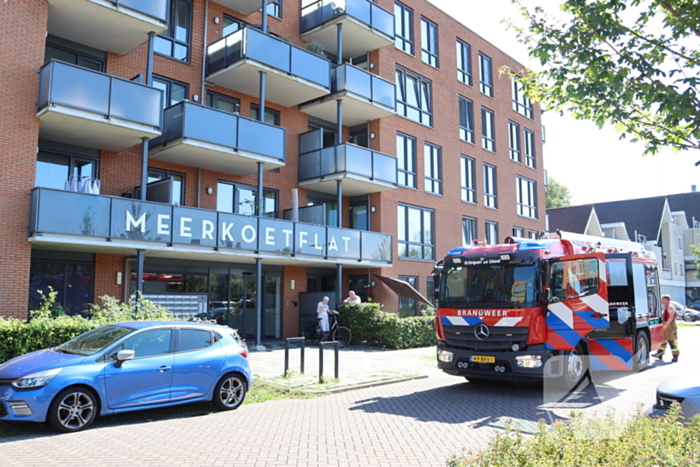 Brandweer ingezet voor brand op balkon