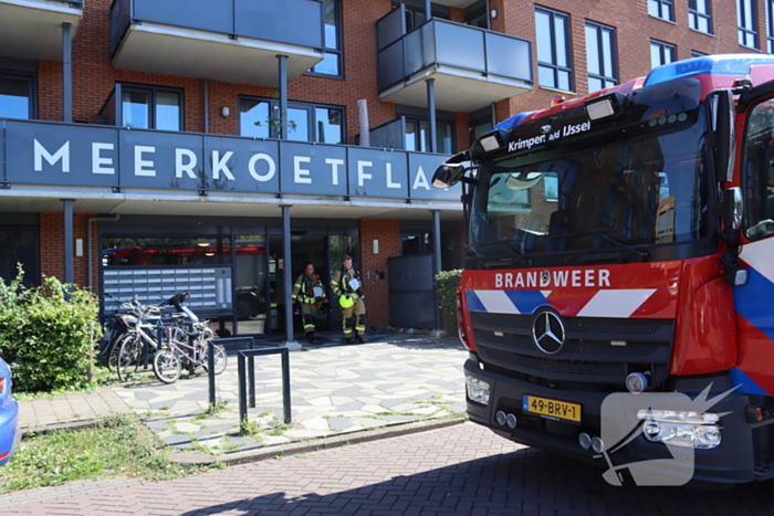 Brandweer ingezet voor brand op balkon