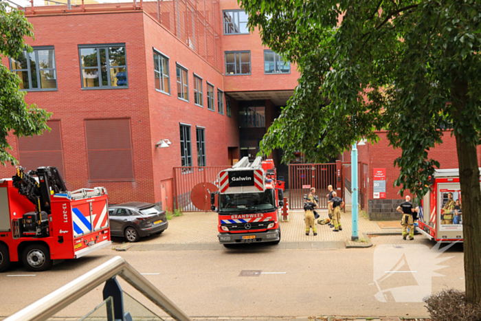 Brand in parkeergarage MBO College Westpoort