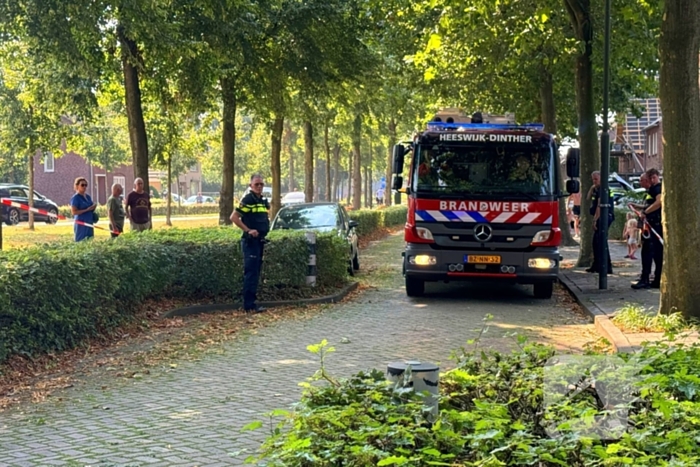 Veel rookontwikkeling bij brand in schuur