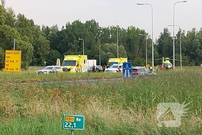 Rijksweg A15 112 melding Ridderkerk 