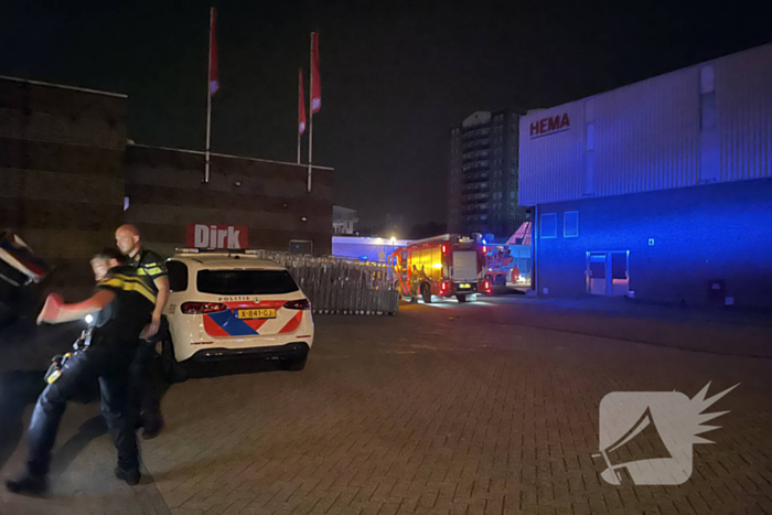 Grote brand in winkel