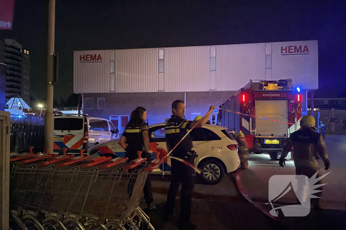 Grote brand in winkel