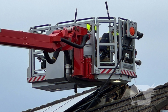 Veel rook bij brand in woning