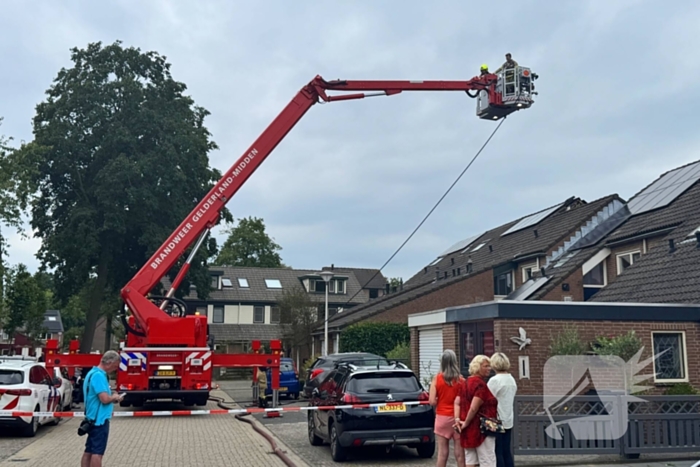 Veel rook bij brand in woning