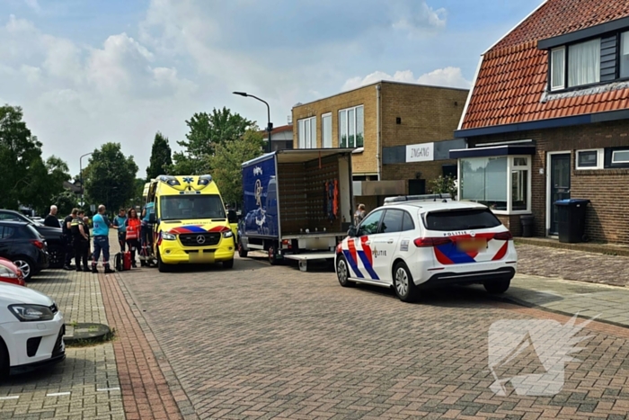 Traumahelikopter geland voor incident op straat