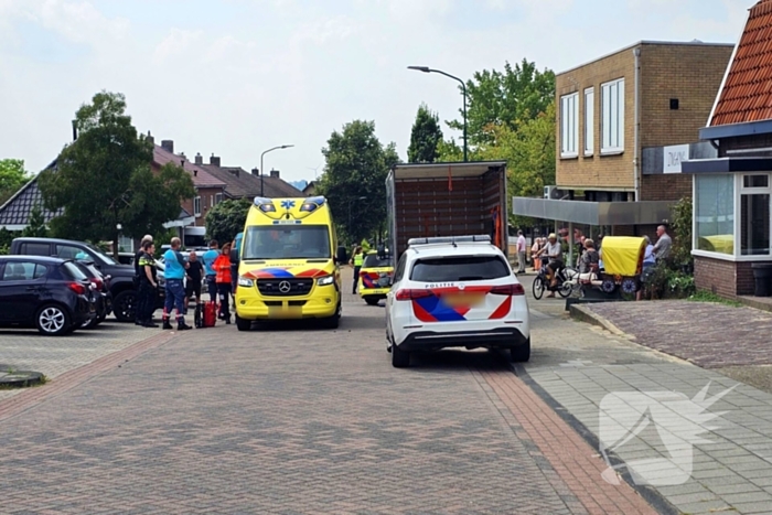 Traumahelikopter geland voor incident op straat