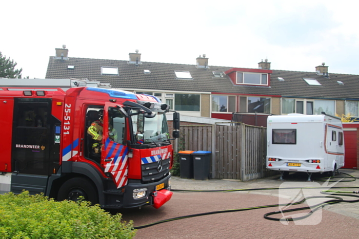 Woning vol rook door brand